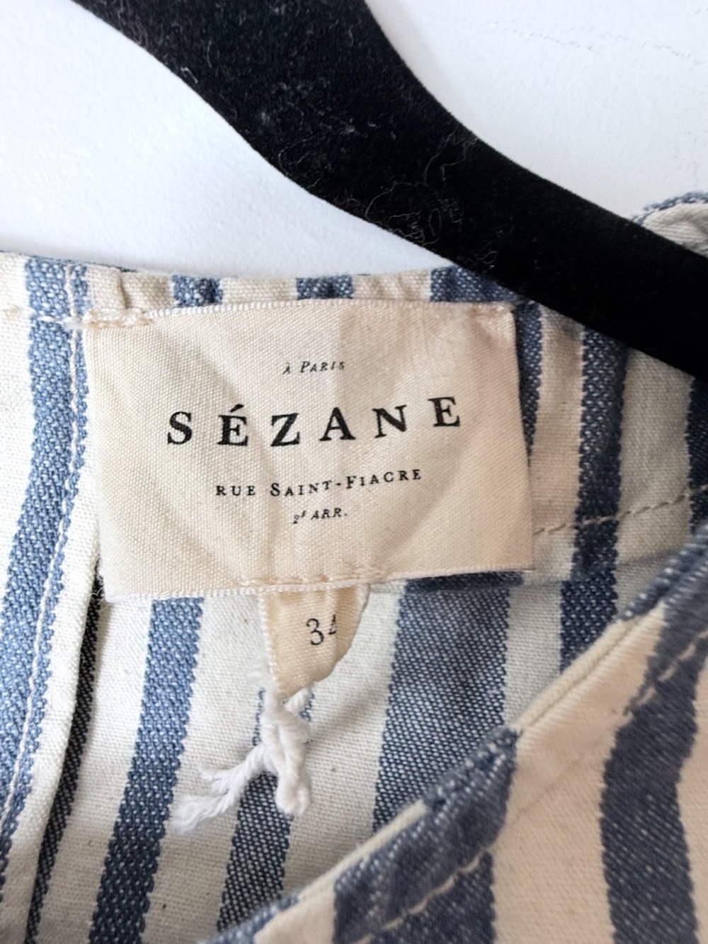 Sezane Striped Pant and cropped Top Set in Blue Size 34 (2/XS)‎ (G) - Picture 7 of 13